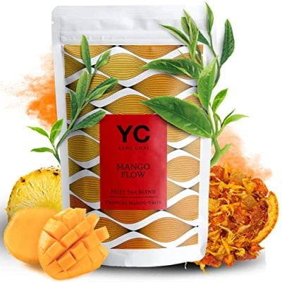 Abbildung von YC Yang Chai Früchtetee Lose 250g Früchte Tee mit Tropical Mango Geschmack Fruit Tea &quot;Mango Flow&quot;