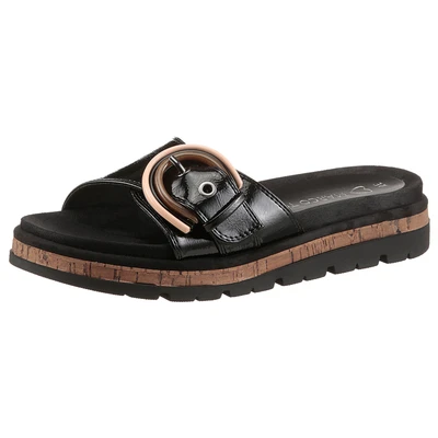 Abbildung von Marco Tozzi Pantolette flach, Damen, Größe: 40, Black Schuhe