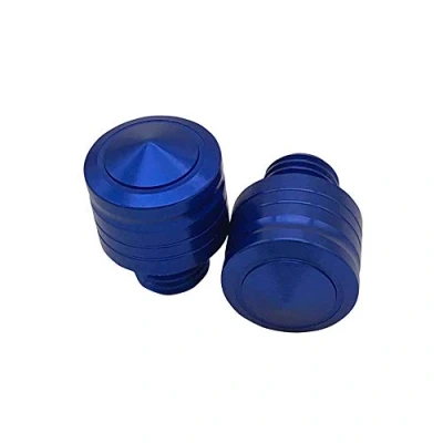 Abbildung von Motorrad M10 CNC Aluminium Anodische Oxidation Rückspiegel Adapter Spiegel Blindstopfen Schrauben Gewinde Für Yamaha MT09 FZ09 FJ09 XSR900 TRACER900 FZ07 MT07 XSR700 TRACER700 MT125 MT10 MT25 (Blau)