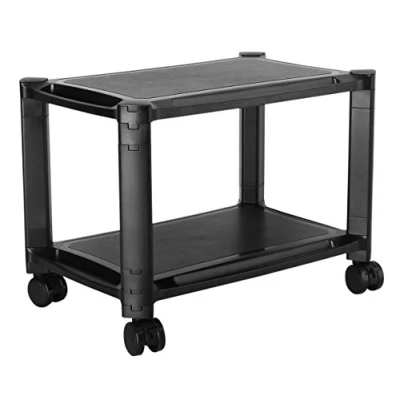 Abbildung von RICOO Rollwagen WM4 L Rollcontainer Bürocontainer Allzweckwagen Druckertisch Erhöhung Modular Podest Trolley Organizer Schwarz für ca. 13 32 Zoll (33 81cm)