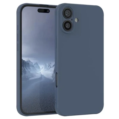 Abbildung von EAZY Case Silikonhülle für iPhone 16 Plus Hülle Silikon weich stoßfeste Handyhülle Schutzhülle mit Kameraschutz Dünn Premium Schutz Cover TPU Phone Bumper in Petrol