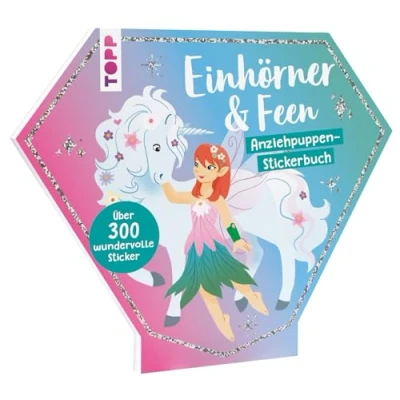 Abbildung von Anziehpuppen Stickerbuch: Einhörner &amp; Feen: mit über 300 wundervollen Stickern