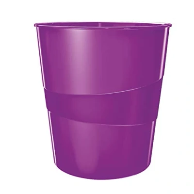 Abbildung von Leitz Papierkorb Wow 15l Polystyren violett