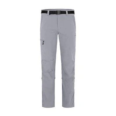 Abbildung von Bergson Outdoorhose REDWOOD Herren Wanderhose, vielseitig, pflegeleicht, Langgrößen, hellgrau