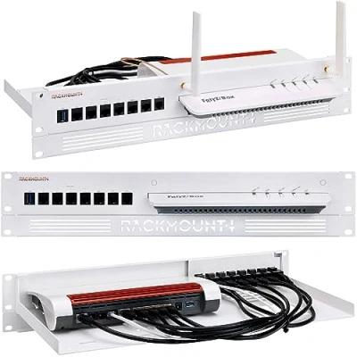 Abbildung von Rackmount.IT RM FB T3 Upgrade Kit für Fritz!Box 6890/7590, Weiß, 217 x 482 59 mm
