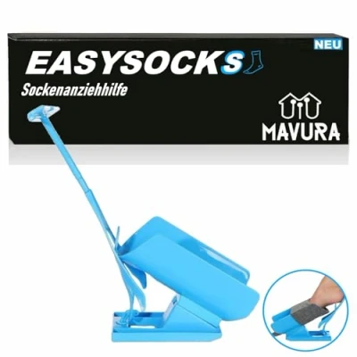 Abbildung von MAVURA Anziehhilfe EASYSOCKS Sockenanziehhilfe Strumpfanzieher Strumpfanziehhilfe, Sockenhilfe Sockenanzieher Socken anziehen Hilfe Strümpfe