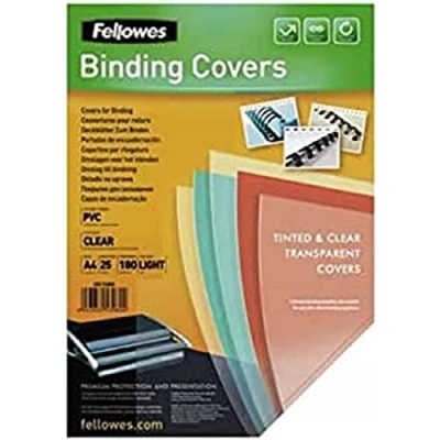 Abbildung von FELLOWES Bindegerät, PVC Deckblätter zum Binden, A4, transparent