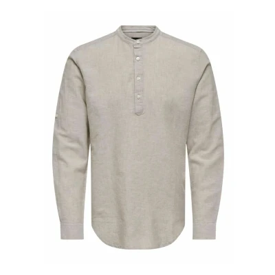 Abbildung von Only &amp; Sons Onscaiden HALF Placket Poloshirt, Herren, Größe: Medium, Chinchilla