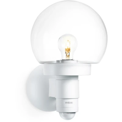 Abbildung von Steinel Sensor Außenleuchte L 115 S weiß, 240 Bewegungsmelder, 12 m Reichweite, Grundlicht, Dauerlicht, Softlicht