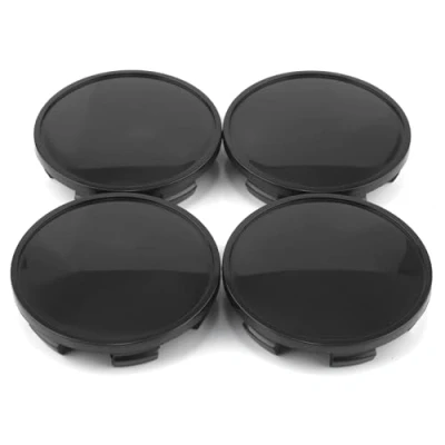 Abbildung von RhinoTuning 4 Stück Radnabenkappen für TSW Nabendeckel OD 65 mm ID 59 mm, Schwarz Radnabenabdeckung Geeignet F150 Mustang Contour Focus Rad, BR3Z 1130 B F8ZZ1030 CL3Z1130 Felgendeckel