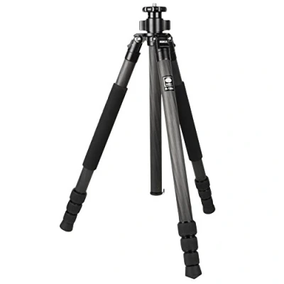 Abbildung von SIRUI R 1204 Reporter Studio Dreibeinstativ (Carbon, Höhe: 159,5cm, Gewicht: 0,95kg, Belastbarkeit: 10kg) mit Tasche und Gurt