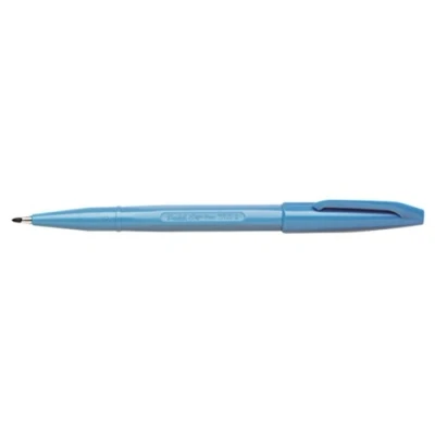 Abbildung von Pentel S520 S Sign Pen Faserschreiber, 0,8 mm Strichstärke, hellblau, 12er Pack