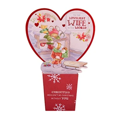 Abbildung von Hallmark 25519675 Weihnachtskarte, Motiv: niedliche Landbegleiter, Pop Up Design
