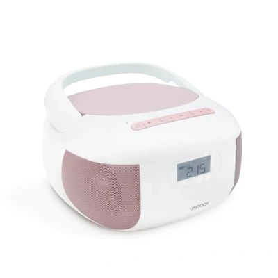 Abbildung von Metronic CD Player Radio Eden Bluetooth, MP3 mit USB Anschluss, Micro SD Karte Rosa 477185