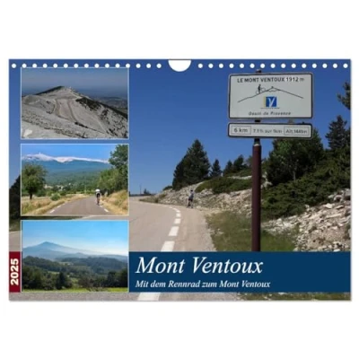 Abbildung von Mit dem Rennrad zum Mont Ventoux (Wandkalender 2025 DIN A4 quer), CALVENDO Monatskalender