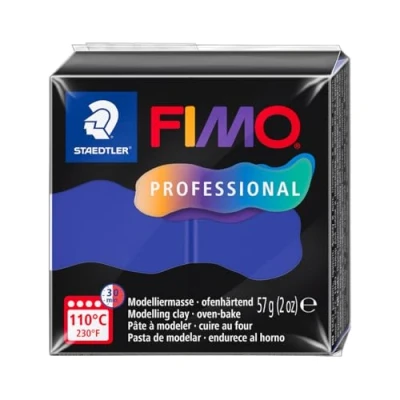 Abbildung von STAEDTLER FIMO professional 8040 ofenhärtende Modelliermasse, speziell für Profis und Künstler, Einzelprodukt royalblau, 3