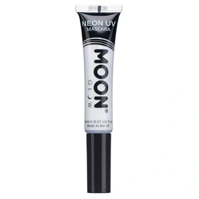 Abbildung von Moon Glow Neon UV Mascara, helle Neonfarbe, leuchtet unter Beleuchtung, Make up (weiß, 15 ml (1 Stück))