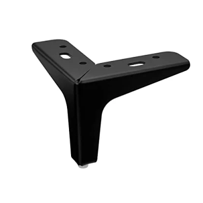 Abbildung von SO TECH® Möbelfuß VICTOR, Stahl mit Bodengleiter, 135 x 40 mm, (1 St), Höhe 100 schwarz matt