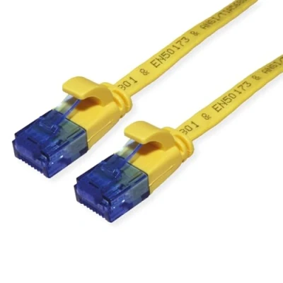 Abbildung von VALUE Patchkabel Kat.6A (Class EA) UTP, extra flach, gelb, 1,5 m