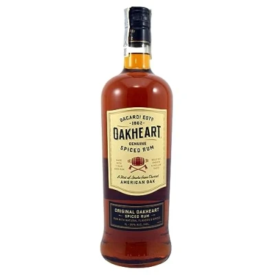 Abbildung von Bacardi Oakheart Spiced Rumspirituose (1 x 1 l) 1l (1er Pack)