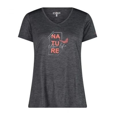 Abbildung von CMP Jersey T Shirt Melange für Damen, Anthrazit Mel., 40, 34