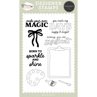 Abbildung von Carta Bella That&#039;s My Girl Designer Stamps Sparkle And Shine (CBG418046)