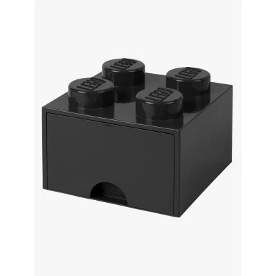 Abbildung von LEGO® Aufbewahrungsbox mit Schublade Schwarz 25x25x18 cm