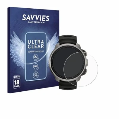 Abbildung von Savvies 18 Stück Schutzfolie für Suunto Ocean Displayschutz Folie Ultra Transparent