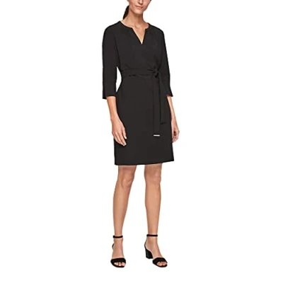 Abbildung von s.Oliver Damen 150.11.899.20.200.2105275 Kleid, 9999 schwarz, 40