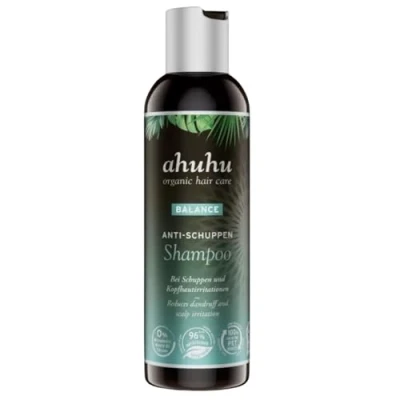 Abbildung von ahuhu BALANCE Anti Schuppen Shampoo (200 ml) Besonders effektiv bei &amp; juckender, trockener Kopfhaut, pflegende Wirkstoffe spenden Feuchtigkeit beruhigen die vegane Haarpflege