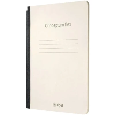 Abbildung von SIGEL CF201 Notizheft kariert, DIN A5 für Business Notiersystem Conceptum flex, aus nachhaltigem Papier
