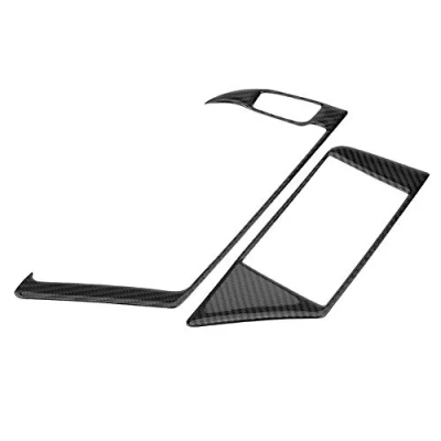 Abbildung von Qiilu GPS Navigator Panel Verkleidung, Carbon Innenraum Rahmenverkleidung für B8 S4 S5