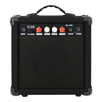 Abbildung von 3rd Avenue Gitarrenverstärker 15 W mit Kopfhörerausgang, Overdrive Schalter, 2 Band EQ, Klang /Gain Poti Tragbar und kompakt in Schwarz