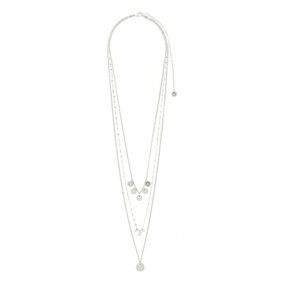 Abbildung von Pilgrim Necklace Carol Halskette silvercoloured, Damen, Größe: One Size, Silver coloured