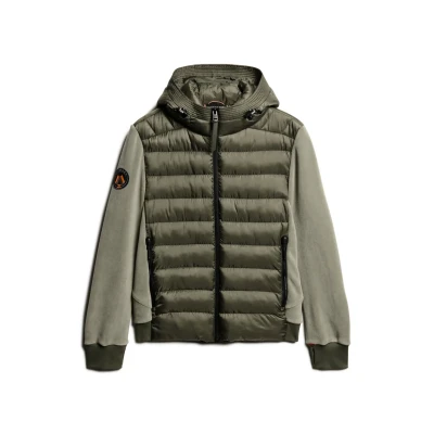 Abbildung von Superdry Hooded Storm Übergangsjacke, Herren, Größe: Small, Dusty olive green
