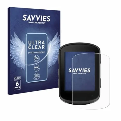 Abbildung von Savvies 6 Stück Schutzfolie für Garmin Edge 840 Solar Displayschutz Folie Ultra Transparent