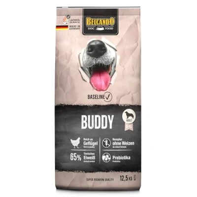 Abbildung von BELCANDO Baseline Buddy [12,5kg] Trockenfutter für Hunde ausgewachsene Mit normaler Aktivität Geeignet alle Rassen Prebiotika eine gesunde Darmflora