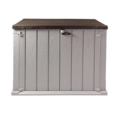 Abbildung von ONDIS24 Gartenbox Mülltonnenbox Storer Light XL Gerätebox abschließbar, für 2 Mülltonnen (1330 Liter) robust, wetterfest, belastbar