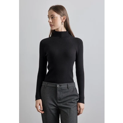 Abbildung von Street One Basic Strickpullover, Damen, Größe: 42, Schwarz