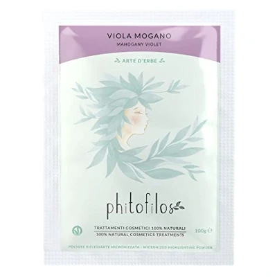 Abbildung von PHITOFILOS Öko Henne Mischung, Violett, Mogano, 100 g, umweltfreundlich, % VEGANO ERB093
