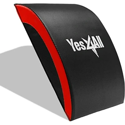 Abbildung von Yes4All Bauchmuskel Matte, Ab Übung Matte Core Trainer , Gymnastikmatte mit Steißbein Schutzpolster/Bauchkeil Bauchmatte Unterstützung für Abdominal Training, Sit Up Pad Bauch