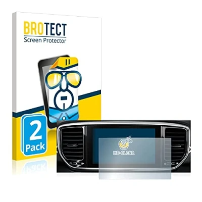 Abbildung von BROTECT (2 Stück Schutzfolie für Kia Sportage QLPE 2020 Infotainment System 8&quot; Displayschutz Folie Ultra Klar