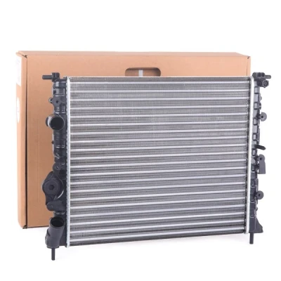 Abbildung von VAN WEZEL 43002197 Kühler, Motorkühlung Aluminium 430 380 23 *** IR PLUS mit Zubehör Kühlrippen mechanisch gefügt RENAULT: Kangoo I, CLIO 2