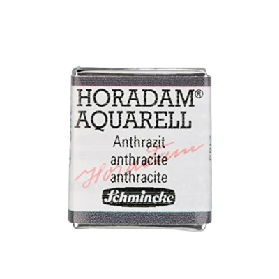 Abbildung von Schmincke HORADAM® AQUARELL feinste Künstler Aquarellfarben, 786 Anthrazit, 14 044, 1/2 Näpfchen
