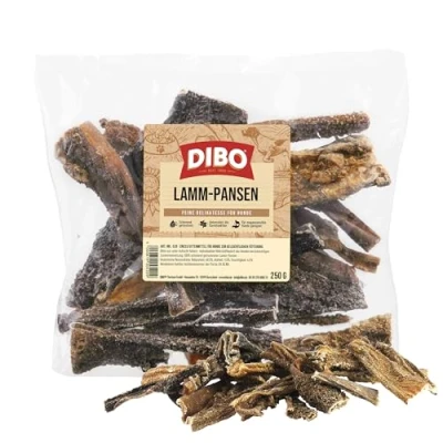 Abbildung von DIBO Lammpansen, 250g Beutel, der kleine Naturkau Snack oder Leckerli für Zwischendurch, Hundefutter, Qualitätskauartikel ohne Chemie von