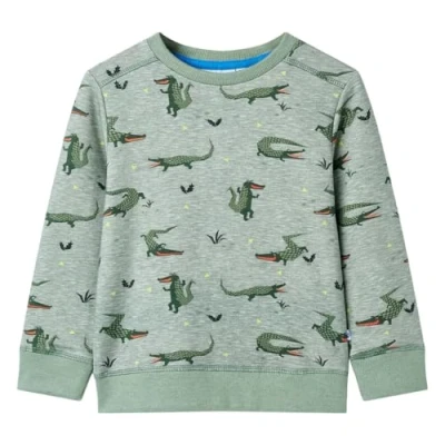 Abbildung von vidaXL Sweatshirt Kinder Hellkhaki Melange 140