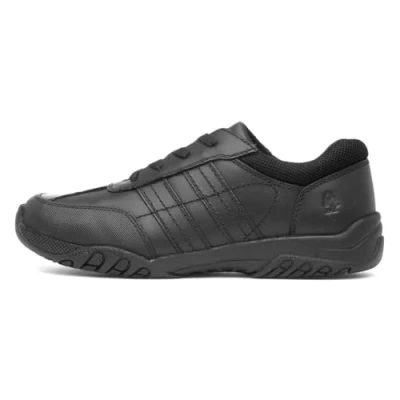Abbildung von Hush Puppies Jezza 2 Senior Schuluniform Schuh, Schwarz, 41 EU
