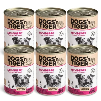 Abbildung von Adult Premium Hundefutter, Abendbrot, Nassfutter, Getreidefrei, Lamm, Pastinake &amp; Gesund Kräuterpaket, 6x 400g 6x400g