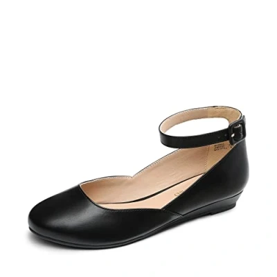 Abbildung von DREAM PAIRS Damen Schuhe, lässig, spitzer Zehenbereich, Ballett Komfort, weiche Slip on Flachschuhe,Size 37,Schwarz Pu,REVONA E