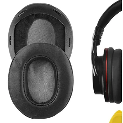 Abbildung von GEEKRIA Ersatz Ohrpolster für Kopfhörer MDR 1A, 1A DAC, Ohrpolster, Earpads Repalcement, Ear Cushion/Ear Cups/Ear Cover(Schwarz)